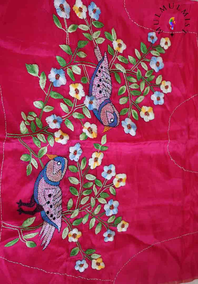 BIRDS IN GARDEN (BLOUSE PIECE)